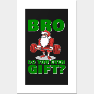 Powerlifting Santa Deadlift Santa Have a Merry and Strong Christmas Posters and Art